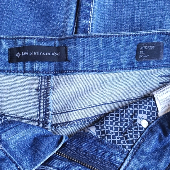 Lee Platinum Label Women's Midrise Fit Skinny Sz.4 - Picture 7 of 8